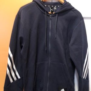 Details title men hoodie navy blue